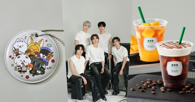 TXT跟Tully's Coffee聯名了！限定「焦糖泡沫美式咖啡&地瓜麵包」必點、還有限量TXT聯名貼紙要買！