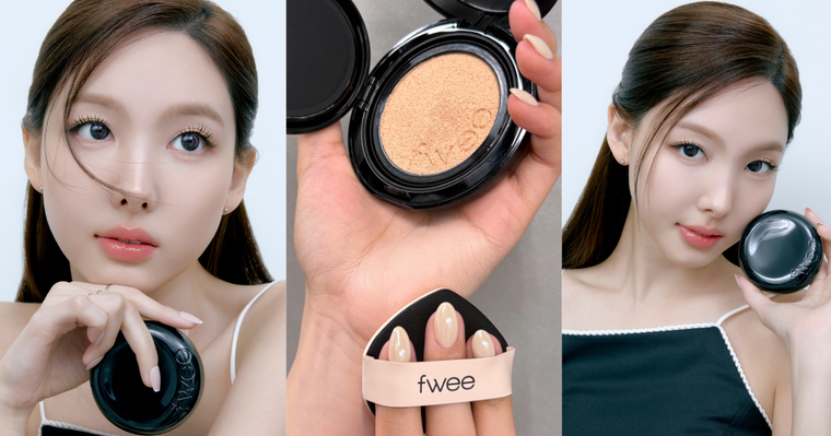TWICE娜璉愛用底妝台灣開賣！風靡韓國「fwee持妝黑氣墊」一拍輕盈、柔焦毛孔，高級感半霧奶油肌真的愛了！