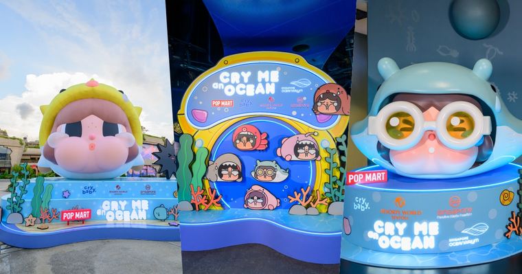 2026新加坡必去景點！「海底生物CRYBABY」降臨新加坡海洋生態館、5公尺高「河豚哭娃」必拍！