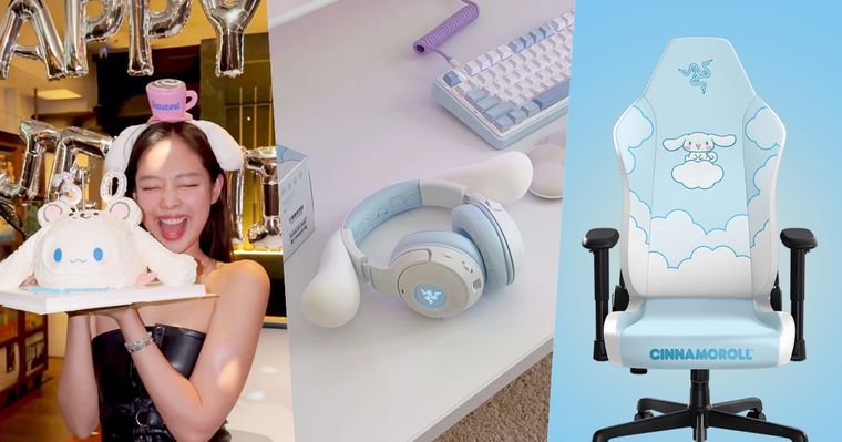 史上最可愛聯名！Razer×三麗鷗「立體大耳狗耳罩式耳機、大耳狗雲朵電腦椅」全都太想買！