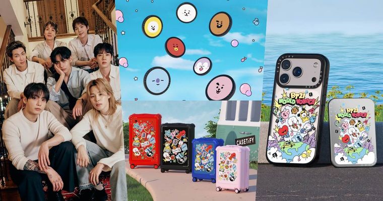 能不能放過阿米們的錢包！BT21最新聯名CASETiFY！這次手機殼可以寫上姓名＋本命！居然還推出行李箱！