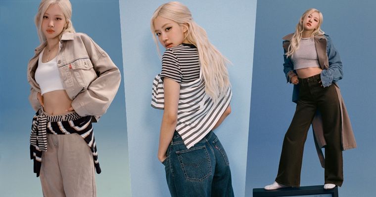 Rosé最新Levi’s廣告「同款牛仔褲」型號都幫你整理好！顯瘦錐形神褲、復古條紋T得要整套收！