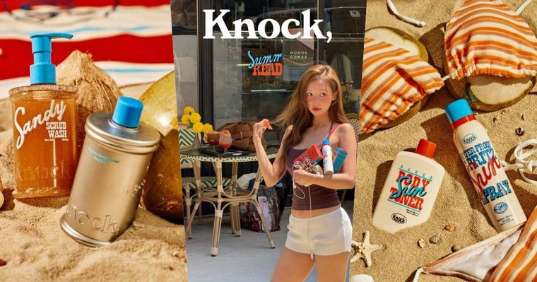 夏天拒絕甜膩花果香！韓國Knock「海鹽系列」登台，身體爽膚水、防曬噴霧一次養成清爽高級體香！