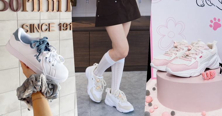 七夕穿搭就靠它！FILA「貓掌老爹鞋」可愛登場！厚底設計女孩會愛、經典小白鞋也換上新衣服！