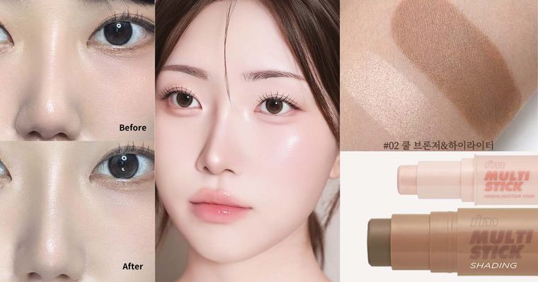 OLIVE YOUNG人氣「小V臉神器」抵台！i’m meme修容棒＋蜜桃打亮棒，一抹深邃輪廓、澎潤立體，屈臣氏獨賣！