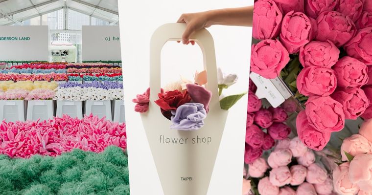 社群爆紅「絨毛花店」Flower Shop來台北了！「蜜桃色玫瑰、奶油白鬱金香」上百種繽紛花卉美翻天！