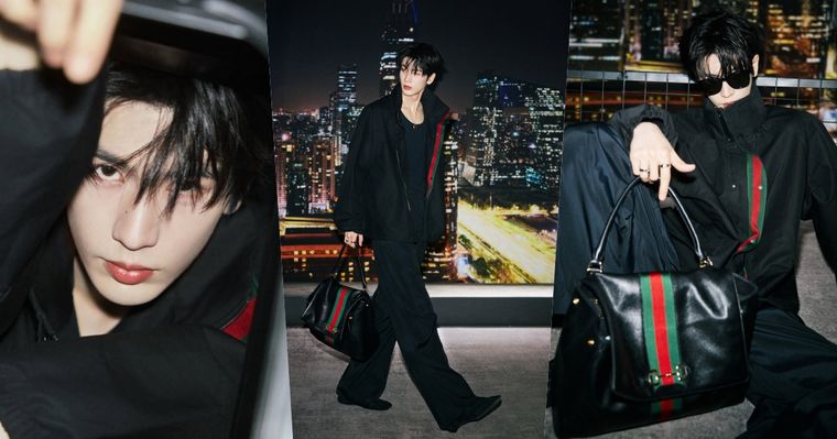 夫人們～恭送侯爺出差！張凌赫出發紐約Gucci 2027早春度假大秀！190公分長腿比例太驚人！