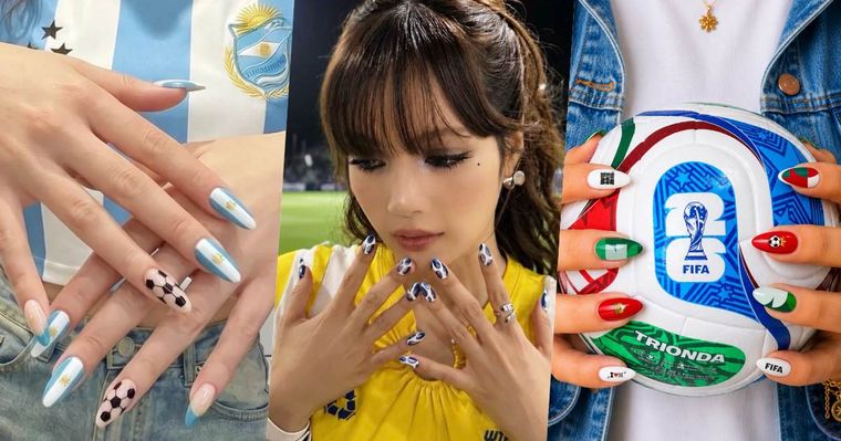 2026世足開打！FIFA世界杯應援美甲提案，LISA同款貓眼足球美甲、國旗經典配色、低調球衣元素，指尖也要一起加油！