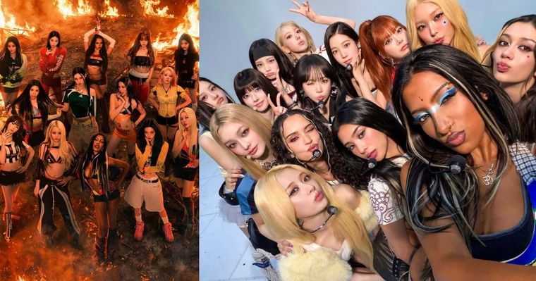 HYBE女團夢幻聯動！LE SERRAFIM x ILLIT x KATSEYE登打歌舞台，洗腦單曲正式上線！