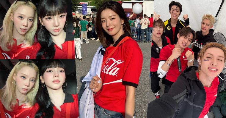 2026世足不只看球賽！aespa、權恩妃「最美紅色穿搭」應援！CORTIS也齊聚助陣韓國隊！