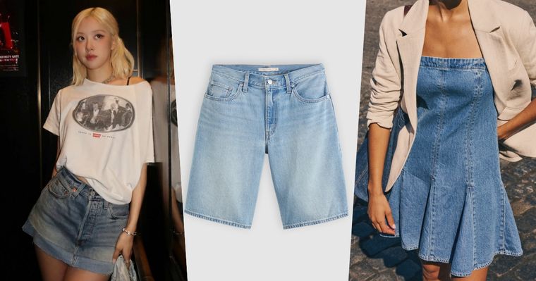 夏天牛仔褲到Levi’s找就對了！丹寧褲、Jorts五分褲神級版型超修飾！難怪連Rosé都超愛！