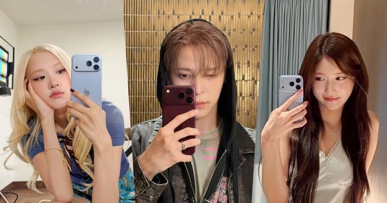 韓星都換上iPhone 18 Pro啦！Rosé「勃根地紅&冰川藍」兩大新色都入手、IVE全團也都換新手機？！