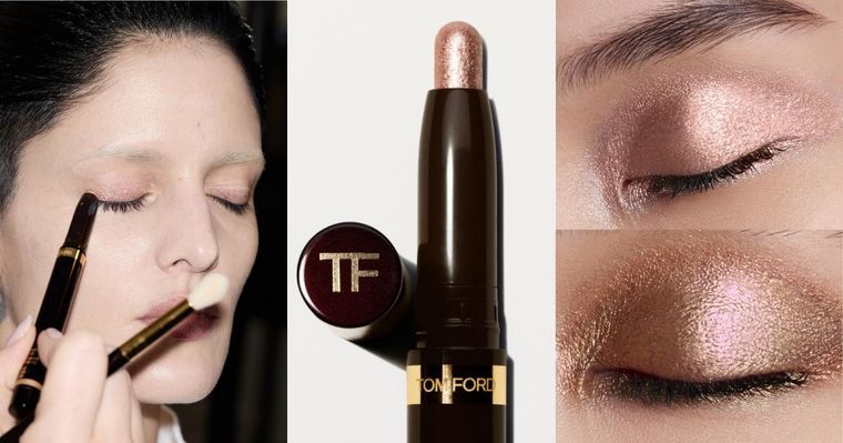 TOM FORD 2027秋冬伸展台妝容解析！全新「鑽光眼影筆」寶石璀璨光澤太高級，眼影暈染、俐落眼線一筆搞定！