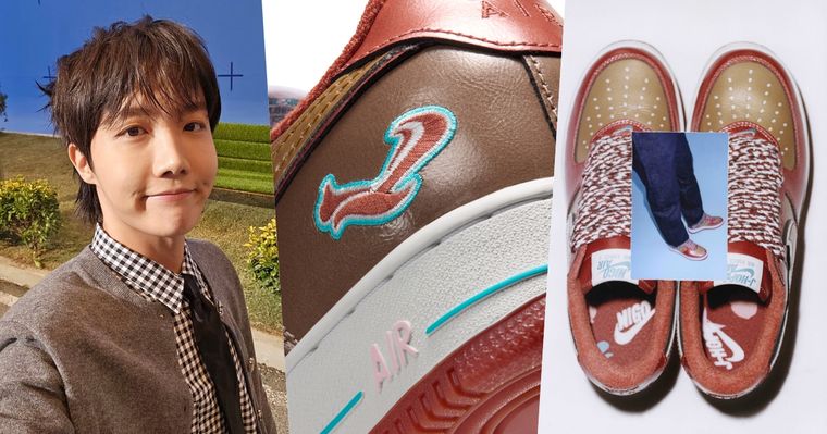 Nike、Nigo、j-hope三方超強聯名真的來了！松鼠刺繡Air Force 1阿米們看了都會心一笑！