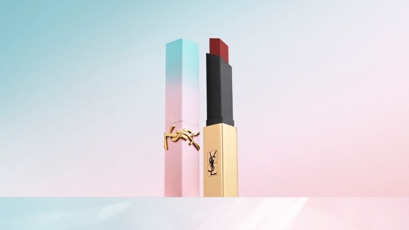 2025最夢幻情人節禮物！YSL「絲絨唇膏、潤唇膏、精華水氣墊」幻化漸層藍粉外觀，美到移不開眼！-5