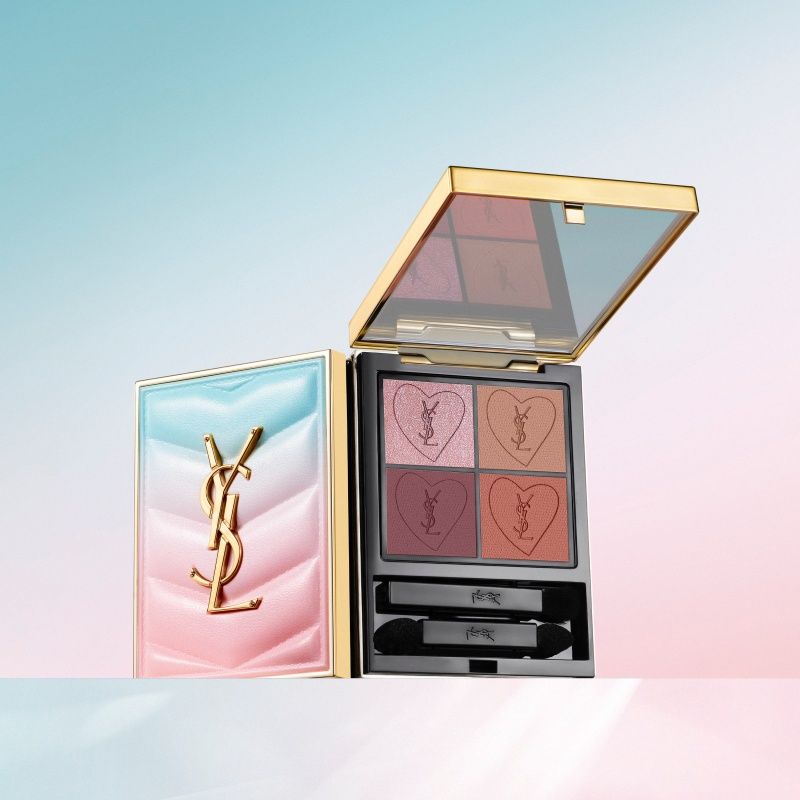 2025最夢幻情人節禮物！YSL「絲絨唇膏、潤唇膏、精華水氣墊」幻化漸層藍粉外觀，美到移不開眼！-6