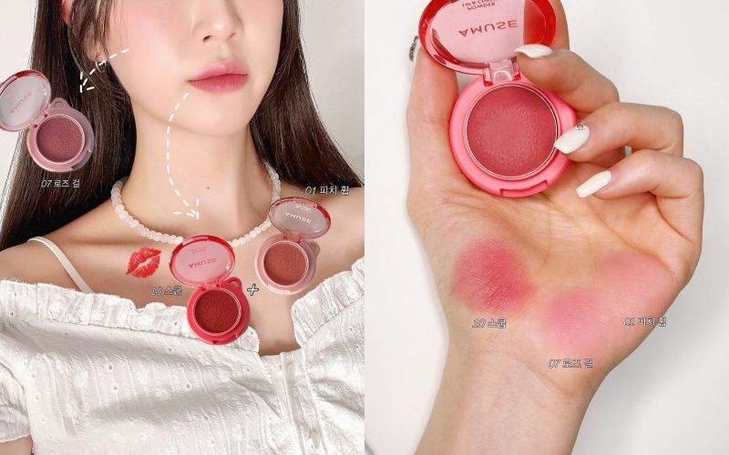AMUSE又把彩妝變吊飾！張員瑛同款「手機支架唇頰霜」，一顆搞定眼、唇、頰彩，實現氛圍感同色系妝容！-4