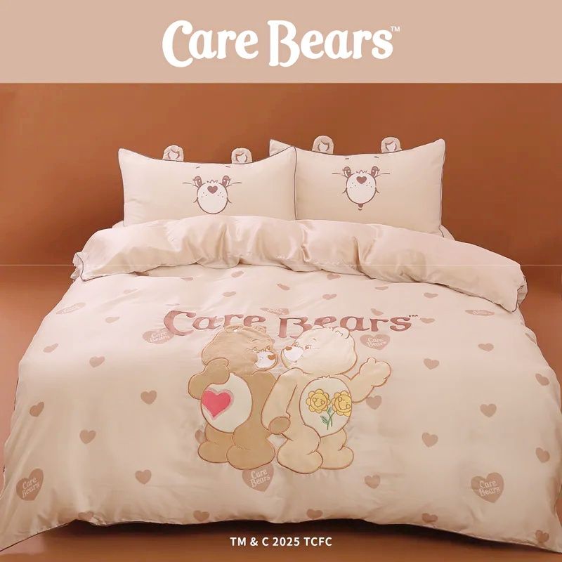 彩虹熊粉瘋掉！Care Bears聯名家居用品「立體熊耳床包組、晚安熊蓋毯、大頭熊抱枕」台灣就買得到！-5