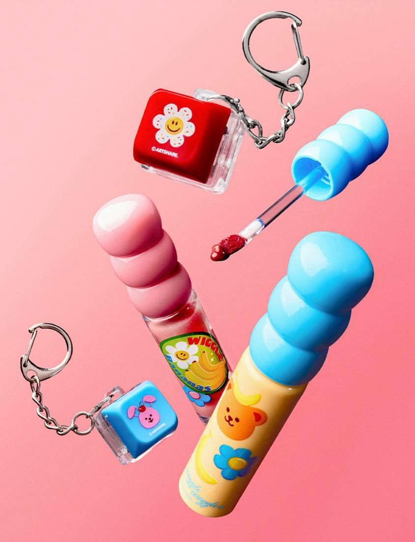 2026最萌美妝聯名首發！colorgram攜手韓國文創Wiggle Wiggle，立體熊熊眼影盤、小花吊飾唇釉太可愛！-6