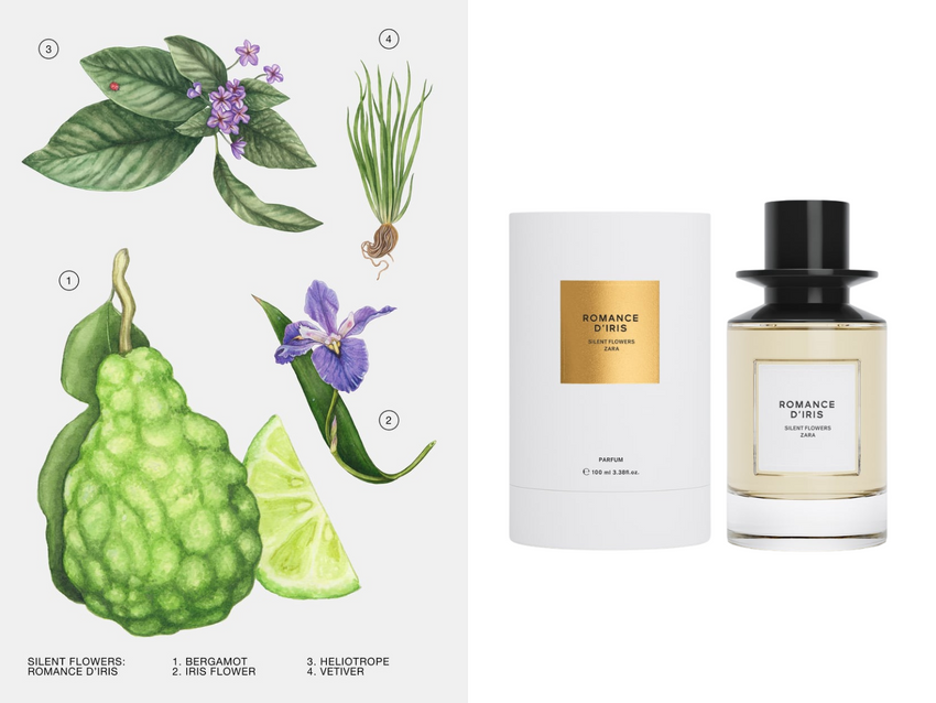 ZARA SILENT FLOWERS ROMANCE D'IRIS 100mL ZARA - ZARA サイレント
