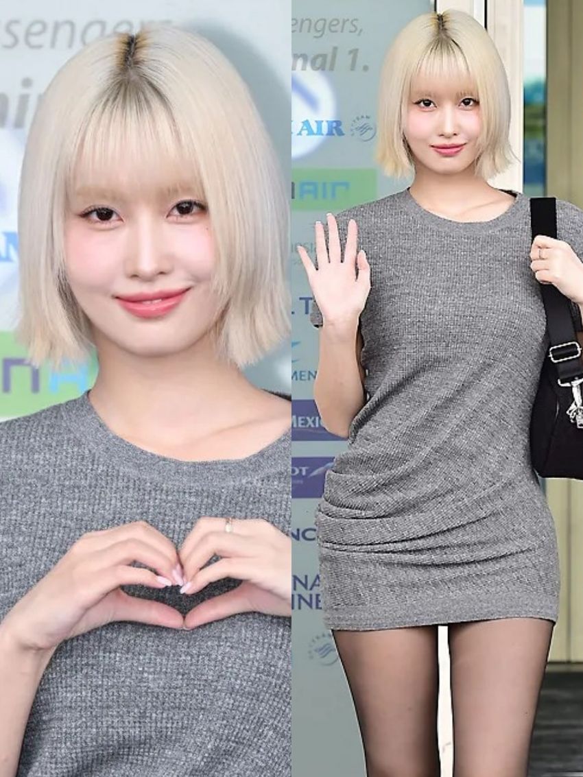 金髮平井桃好美！Momo火辣短洋裝「人間天使身材」出發鬼塚虎米蘭時裝周！ ｜ POPO筆記