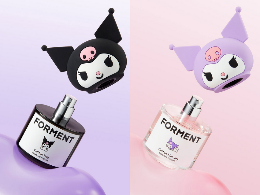 預購被搶爆！韓國小眾香氛聯名三麗鷗，酷洛米公仔香水瓶蓋、DIY