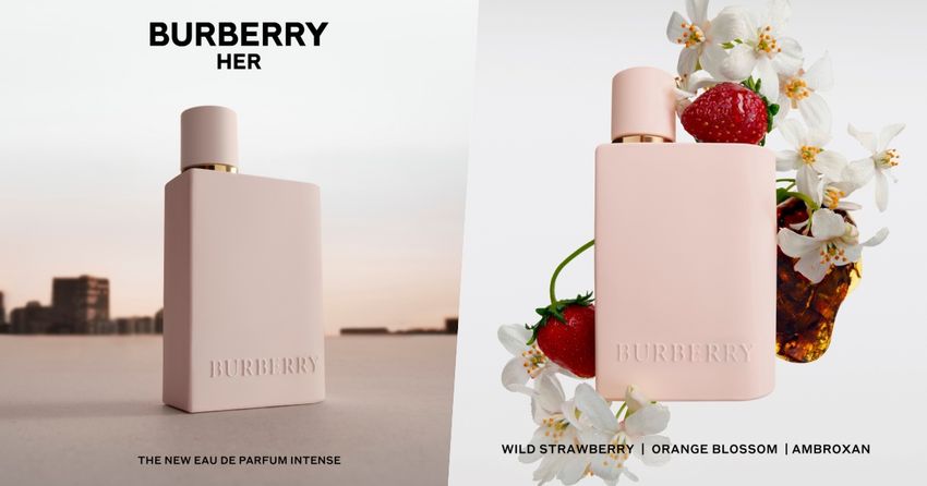 2025全新草莓香水登場！Burberry「Her女性極致淡香精」野草莓、橙花