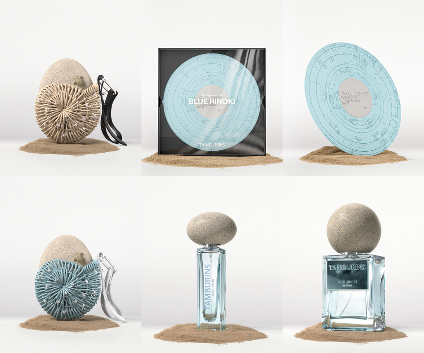 TAMBURINS エッグパフューム+ケース BLUE hinoki Tamburins Egg Perfume Blue Hinoki 14ml (55g) | Kgifts.shop