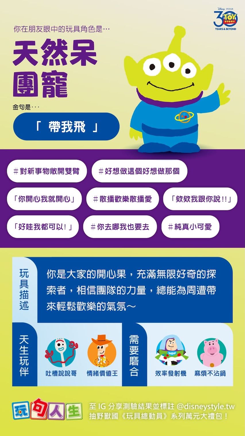 IG瘋傳《玩具總動員》心理測驗！6題測你在朋友眼中最像哪個角色、你是呆萌三眼怪還是暖男胡迪？-7