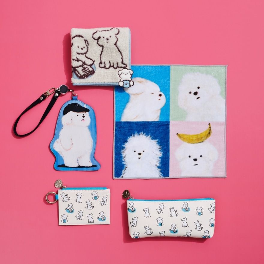 日本開賣超可愛「潦草小狗」聯名周邊！「香蕉小狗絨毛吊飾、滿版狗狗馬克杯」全都太欠買！-13