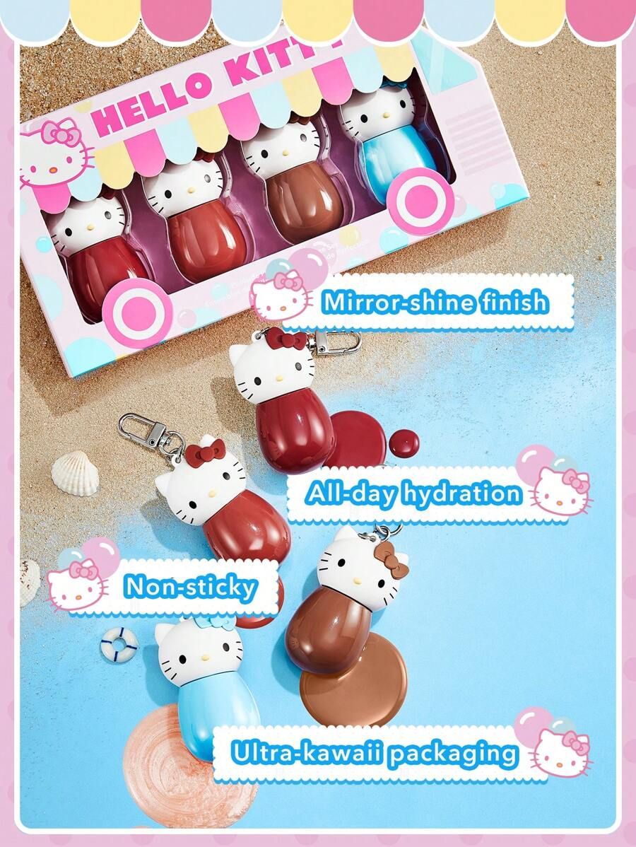  SHEGLAM x HELLO KITTY夏季海灘聯名彩妝！游泳圈凱蒂貓腮紅泥、鑰匙圈唇釉...，太可愛！-14