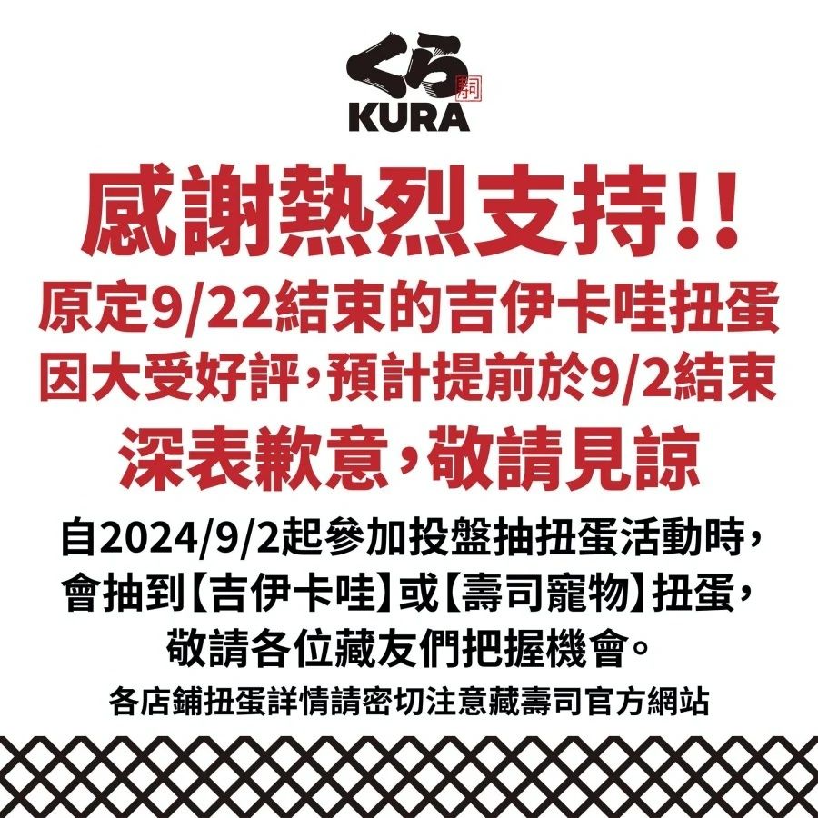 藏壽司「吉伊卡哇扭蛋」提前完售！開賣11天引爆排隊熱潮、「這天起」將劃下句點！-13