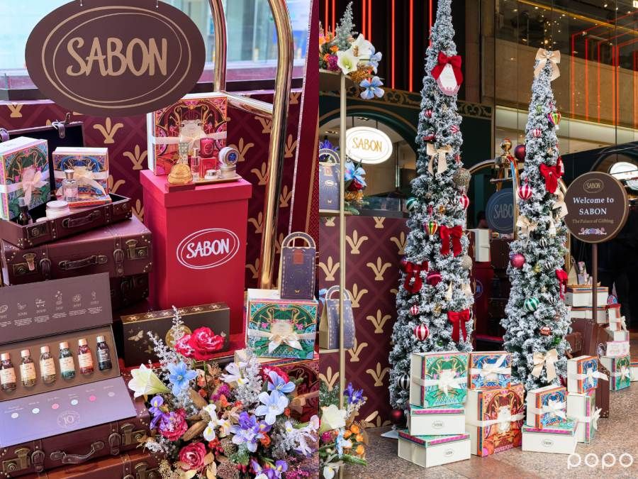 SABON聖誕快閃店降臨新光南西！美好年代香氛酒店3大看點，酒店梯廳打卡、香氛體驗、聖誕選物牆，集點換香氛小禮物！-3