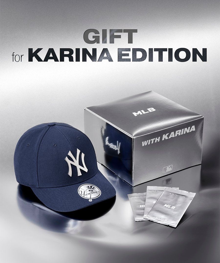 最適合戴帽子的女人！MLB最新Karina卡寶簽名棒球帽秒售罄！全網崩潰求補貨！-7