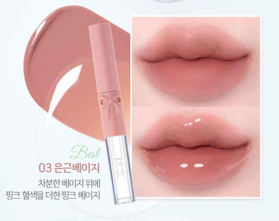 把法式梳妝台搬進現實！ETUDE復古蝴蝶結系列「立體蝴蝶結雙頭唇釉、奶油蛋糕眼彩」低飽和調色＋芭蕾風設計少女感爆發了！-10