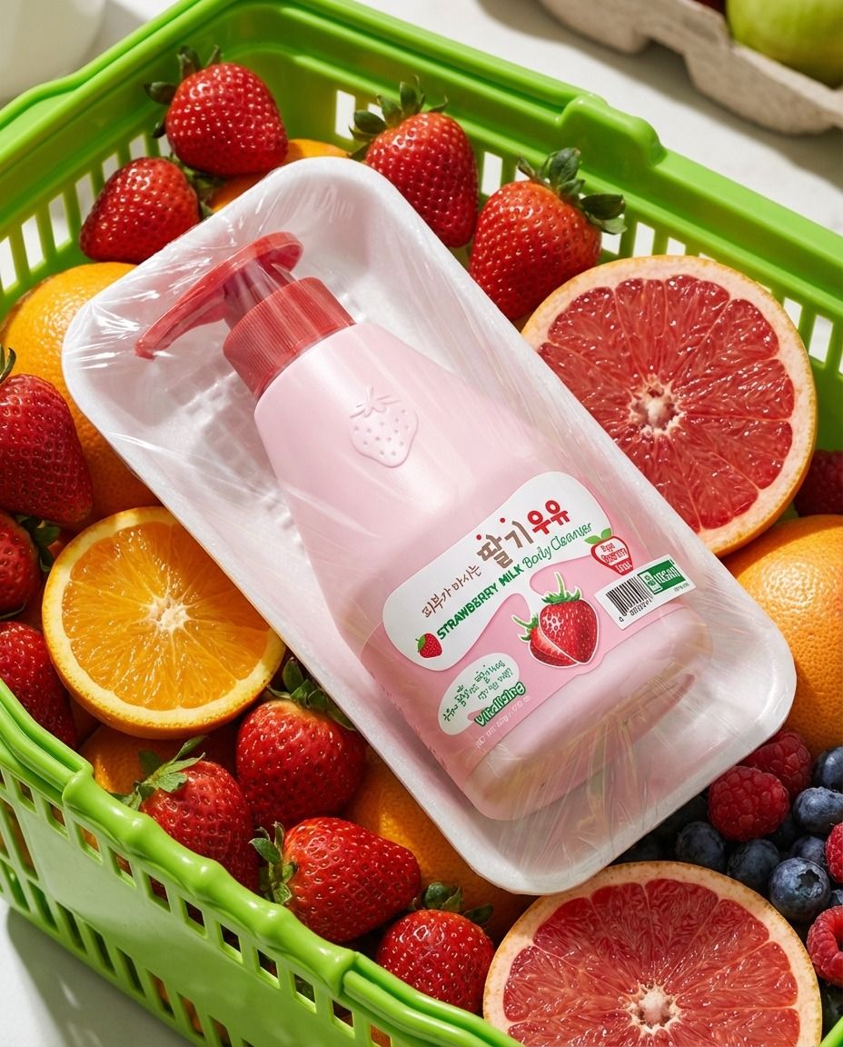 連呼吸都變甜！「草莓牛奶」香氛保養徹底翻紅，神還原韓國超商最萌飲料，洗出春天最貼膚的「純欲奶香」！-5