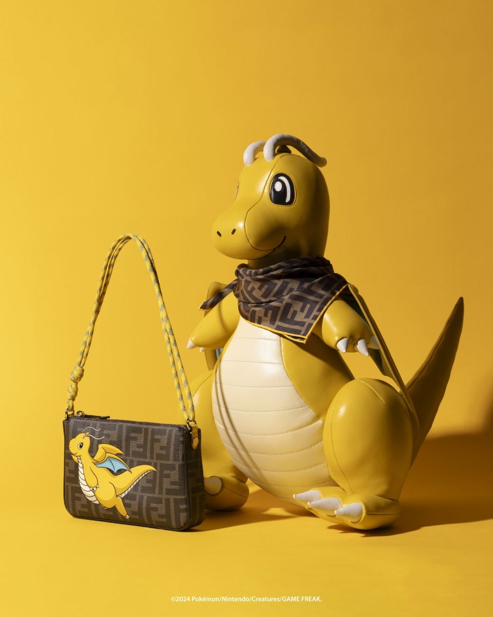 寶可夢粉絲快衝！FENDI x 藤原浩「龍年特別版」快龍、迷你龍經典法棍包超Q！-16