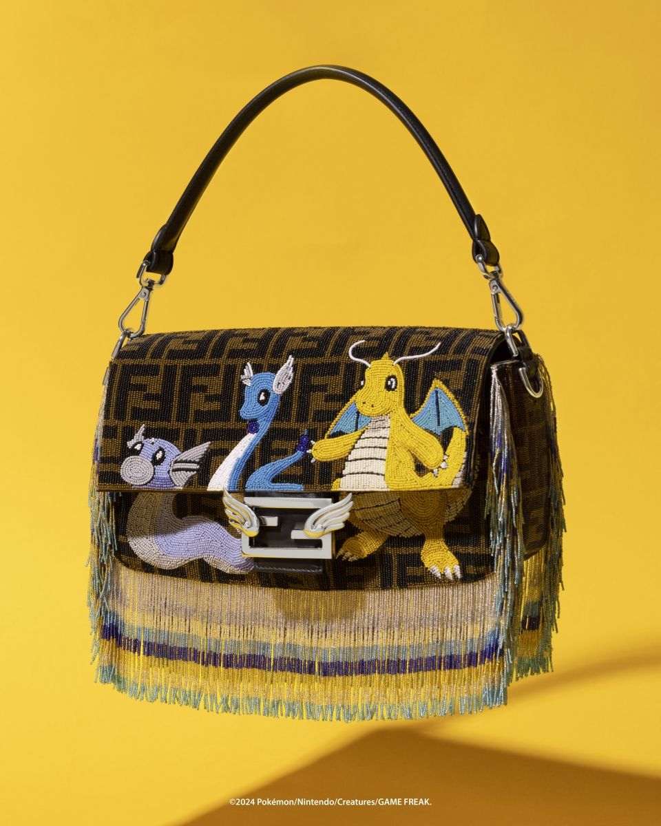 寶可夢粉絲快衝！FENDI x 藤原浩「龍年特別版」快龍、迷你龍經典法棍包超Q！-8