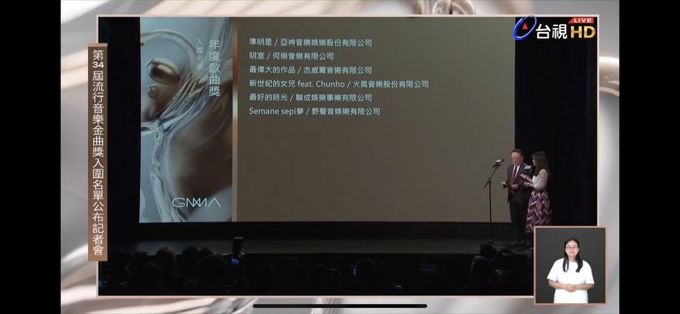 【金曲34】2023年第34屆金曲獎完整「入圍名單」公布！吳青峰、熱狗角逐歌王，徐家瑩、A-Lin爭歌后！-2