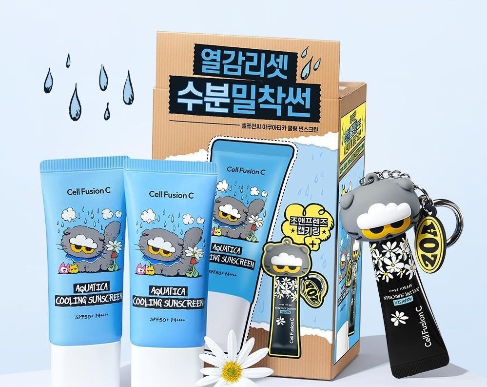 GD的貓又來賺飼料錢！Cell Fusion C防曬聯名「ZOA雲朵貓」洗版全網，藍色降溫、粉色濾鏡、紅色醫美級一次收！-9
